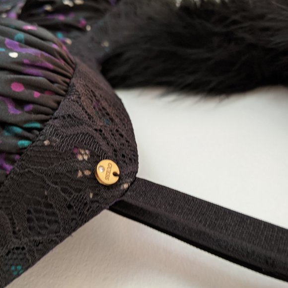 Guess mini dress size 6 Black/Purple/Silver/Turq - Picture 4 of 8